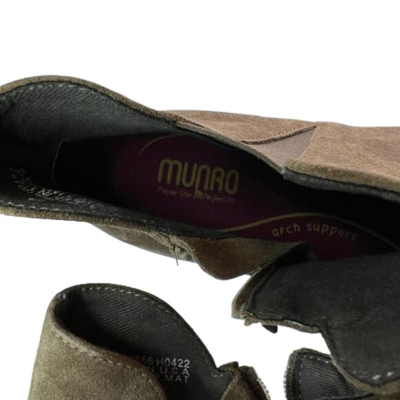 NWOB Munro Women's Jackson Suede Brown Booties Size 9M -$230 - Picture 3 of 10